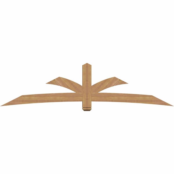 Ekena Millwork Davenport Timber Gable Bracket, Western Red Cedar, 108"W x 27"H x 5 1/2"D x 5 1/2"F, 6/12 Pitch GBW108X27X0606DAV00SWR - main